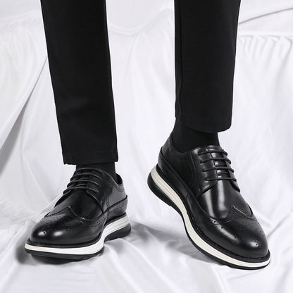 Brooke Lightweight Layered Platform Oxford Lace-Up Shoes