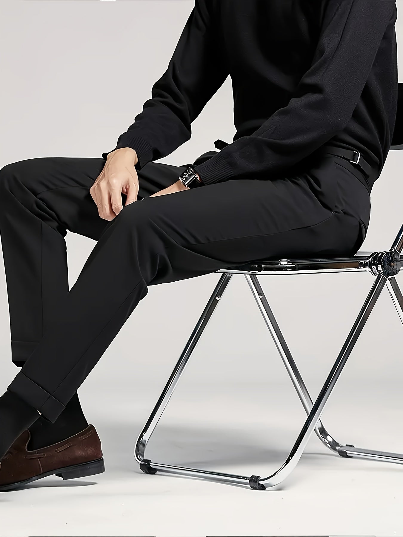 Comfortable And Draping Business Casual Trousers