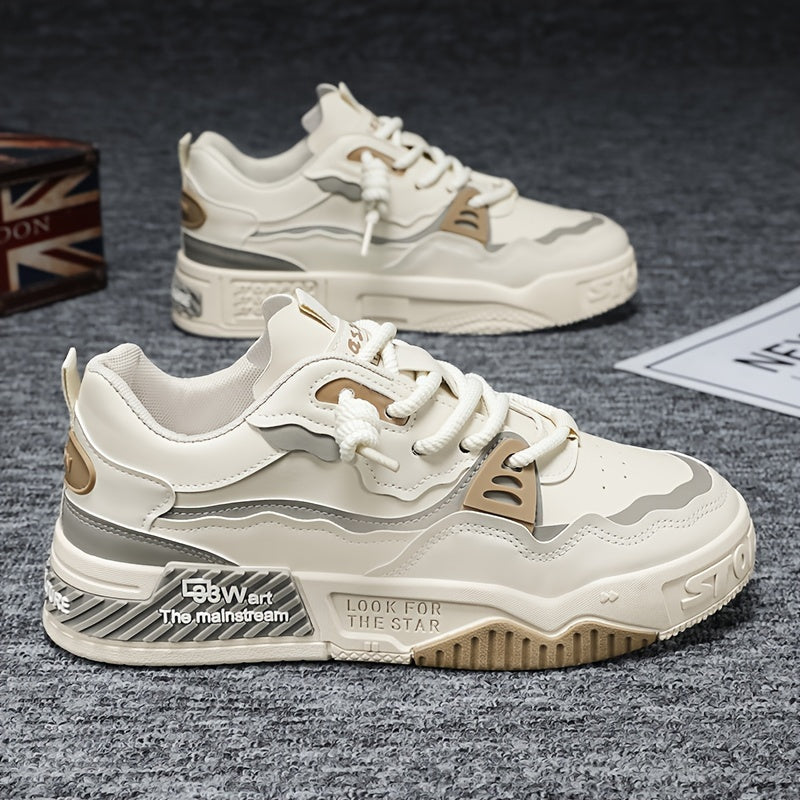 Lace-Up Athletic Footwear - Non-Slip, Durable  Versatile Casual Shoes for All Seasons