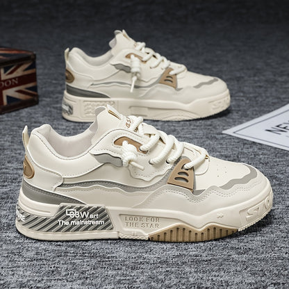 Lace-Up Athletic Footwear - Non-Slip, Durable  Versatile Casual Shoes for All Seasons