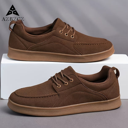Men's Casual Lightweight Lace-Up Low Top Sneakers
