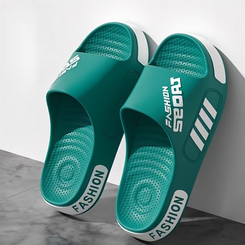 Men'S Summer Stylish Massage Non-Slip Textured Design Sandals, Suitable for Home, Outdoor, And Bathroom Use. - ayq
