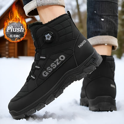 GSSZO Men's High-Top Hiking Boots with Height Increase - Slip-Resistant & PVC Sole, - -Terrain Boots Suitable for Urban Streetwear, Outdoor Trekking, Heavy-Duty Wear - Comfortable & Durable (Year-Round Use)