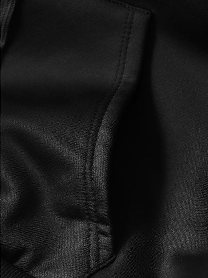 Women'S Plush Fleece-Lined Hooded Sweatshirt with Bear Print & Zipper Closure - Cozy Winter Warmth, / Color Block Design, Soft Fleece Fabric, Casual Pullover for Fall & Winter, Autumn Winter Apparel | Hooded Sweatshirt | Zipp