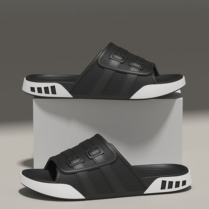 Vintage Wide-Fit EVA Slip-On Slippers for Indoor & Casual Use