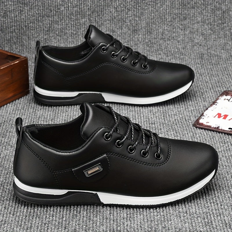 Men's All-Season Business Casual Lace-Up Shoes, Large Size