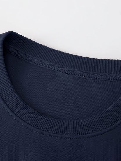 Men'S Happy New Year Sweatshirt - Light Grey with Orange Lettering - Regular Fit Crewneck Pullover for New Year'S Eve, NYE Parties & Casual Attire - Non-Permanent Celebration Sweater for Everyday & Special Occasions, New Year