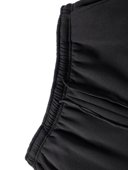 Աշնանային-ձմեռային տղամարդու գլխարկով սպորտային հագուստի հավաքածու, պարզ դասական, բազմակողմանի հագուստ՝ կայծակաճարմանդով, աստառապատ տաք բաճկոնով և լարով սպորտային տաբատով՝ առօրյա և հանգստի համար։