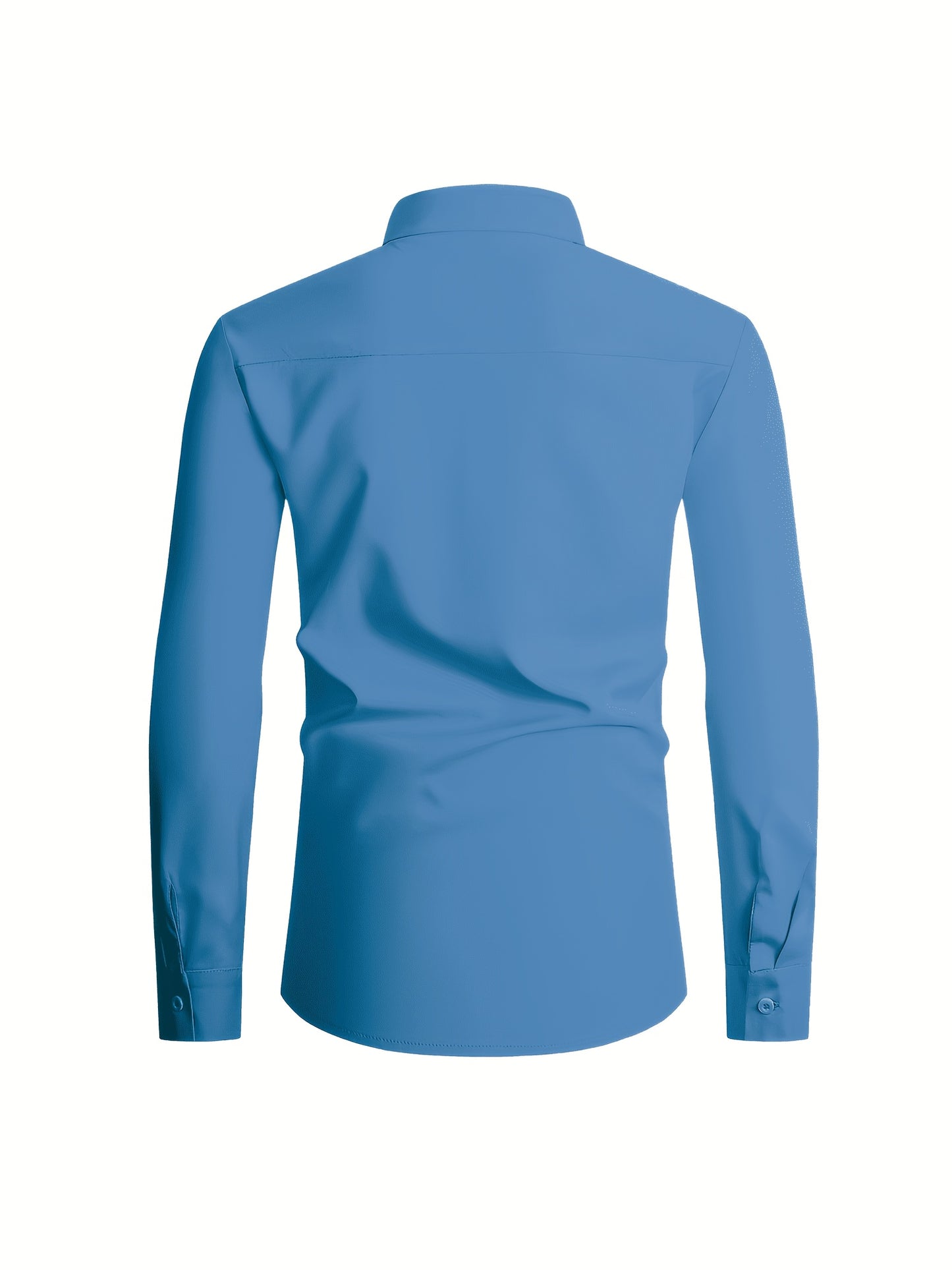 Men's All-Season Business Set: Long Sleeve Shirt & Formal Pants