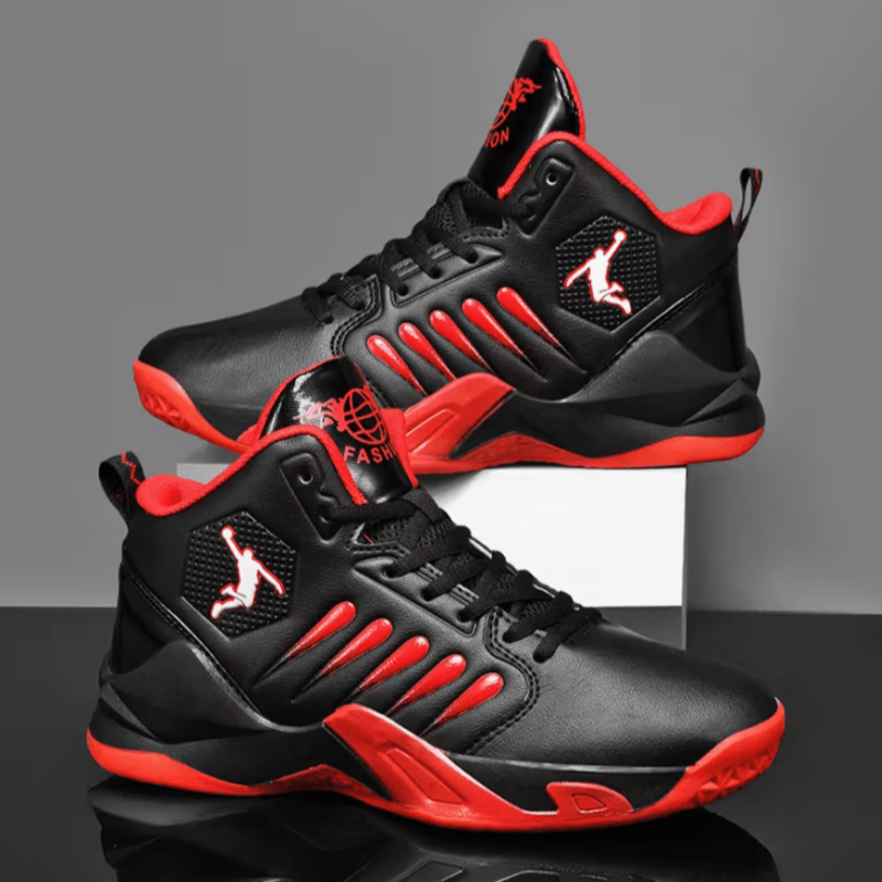 Breathable Comfortable Basketball Shoes | Non-Slip Durable Tennis Shoes, Road Running Shoes, Fitness Training Shoes, Mid-Top Design, All-Season, Unisex - MINZHE YL - ayq