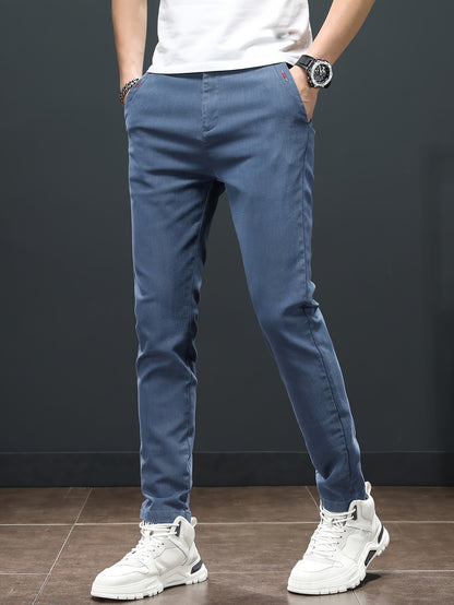 Men'S Spring Casual Trousers, Lightweight Business Outdoor Straight-Leg Pants, Versatile And Stylish for Spring And Autumn, Suitable for Sports And Formal Occasions.