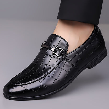 Men's Plus Size Oxford Shoes, British Style Business Casual Slip-Ons