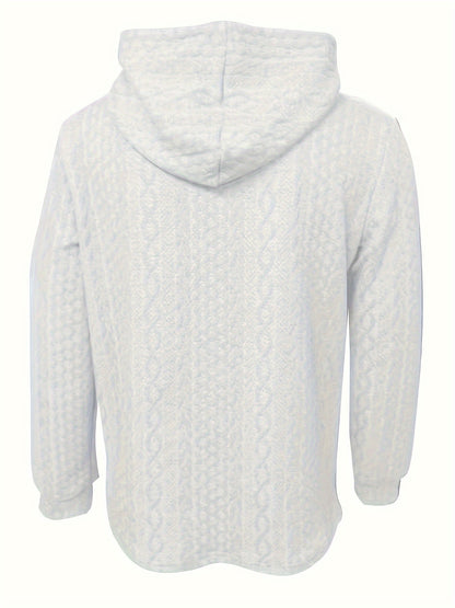 Cool Hoodies For Men, Men's Casual Solid Hooded Sweatshirt Streetwear For Winter Fall, As Gifts
