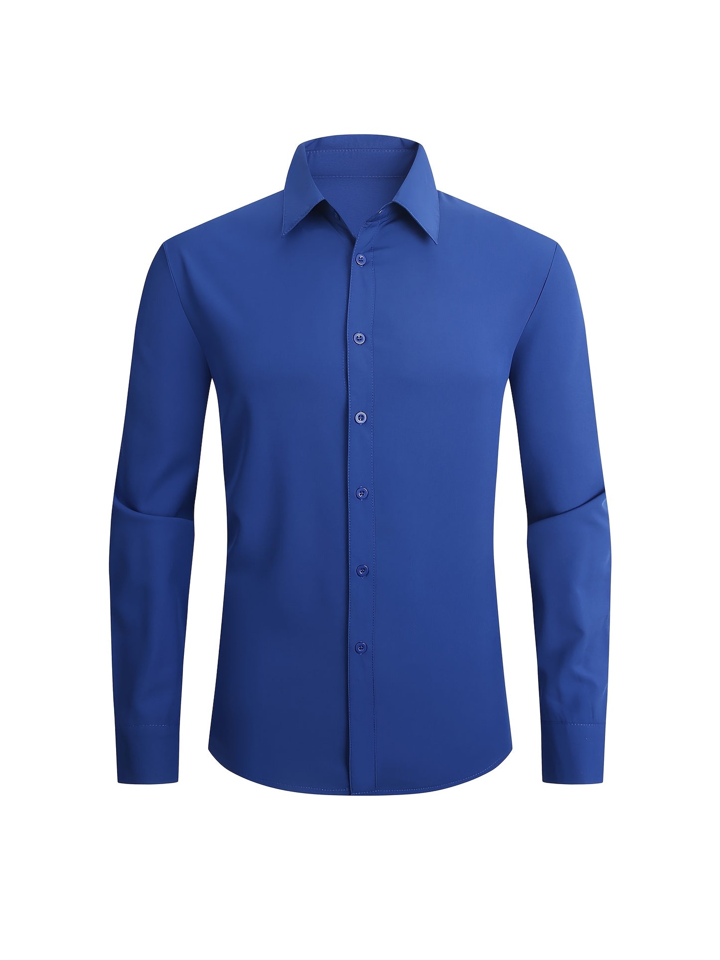 Men's All-Season Business Set: Long Sleeve Shirt & Formal Pants