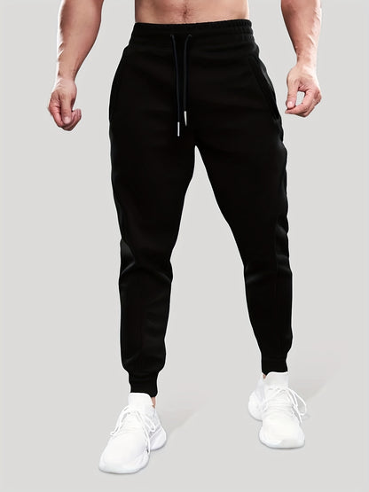 Men's Slim Fit Multi-Pocket Joggers - Lightweight Stretch Knit