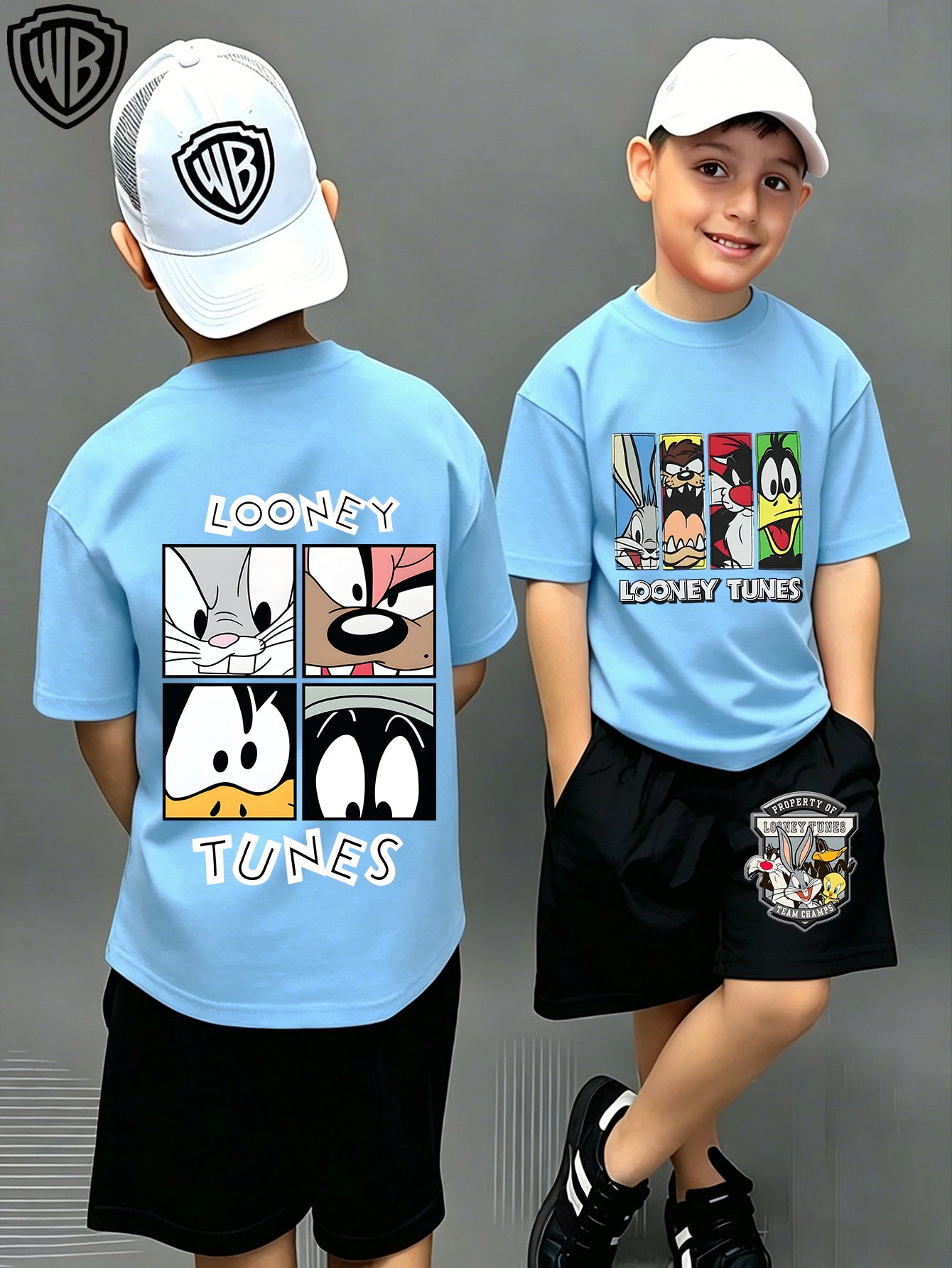 Մանկական բամբակյա Looney Tunes T-Shirt-ի և շորտերի ունիսեքս հավաքածու