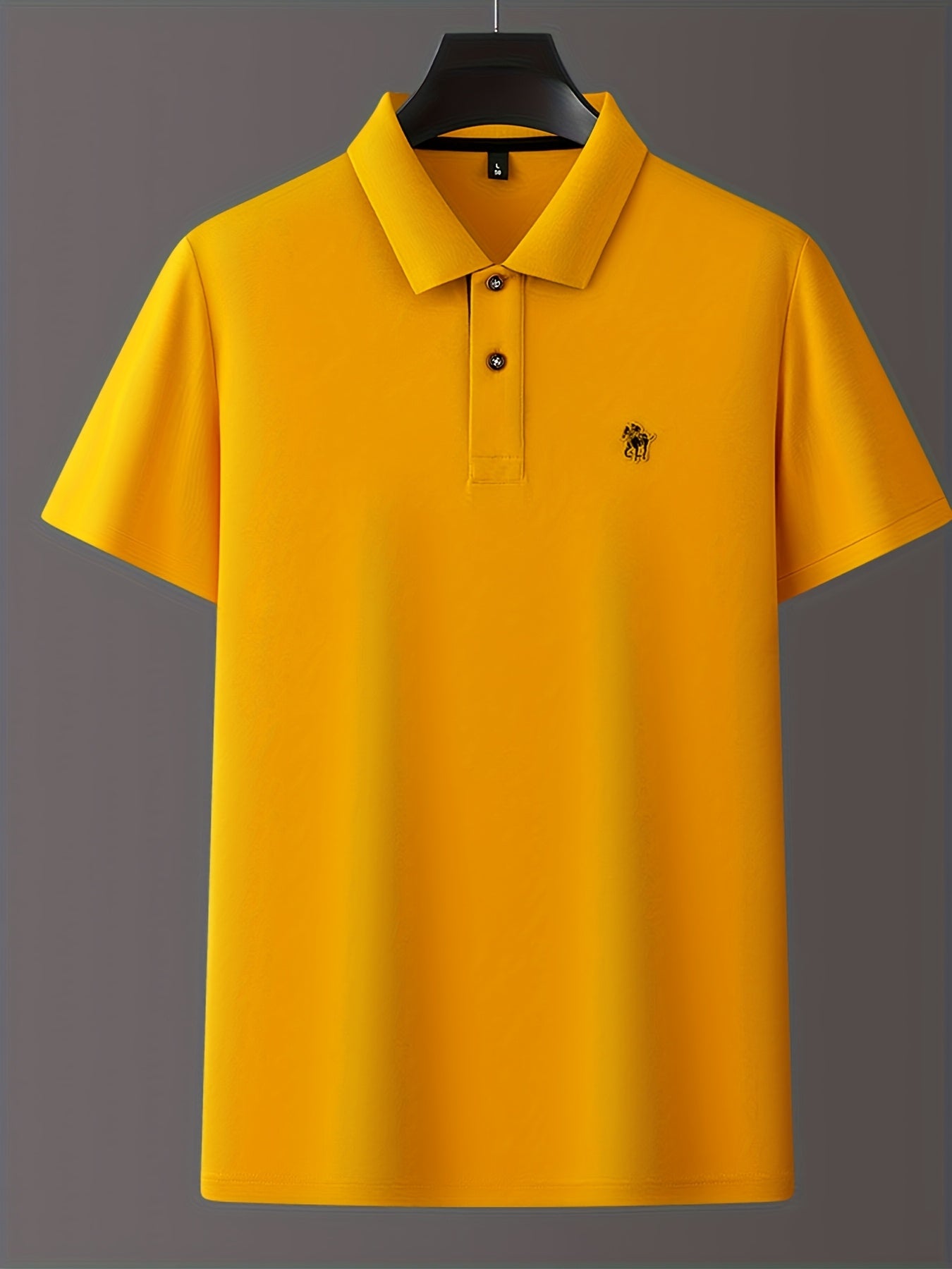 Men'S Stylish Short-Sleeve Polo Shirt Featuring a Contrasting Ribbed Collar And Exquisite, a Timeless And Versatile Choice - ayq