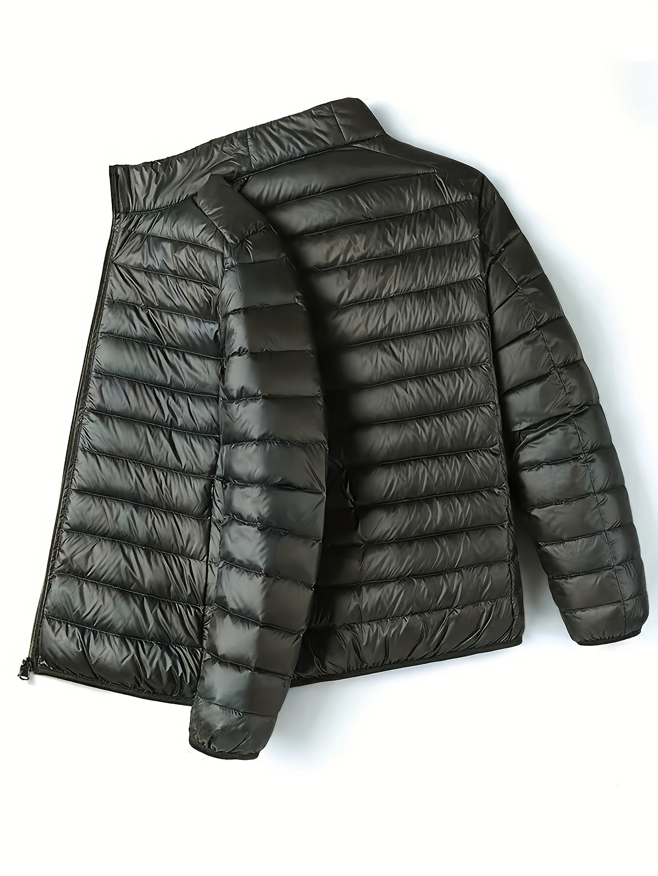 Spring, Autumn, And Winter Styles with a Stand Collar And Zipper Closure, Versatile Casual Lightweight Jacket for Men - ayq