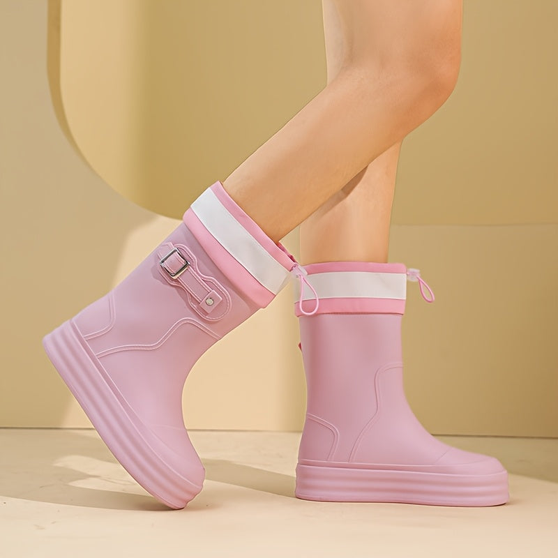 Casual Waterproof Short Rain Boots for All-Season Wear