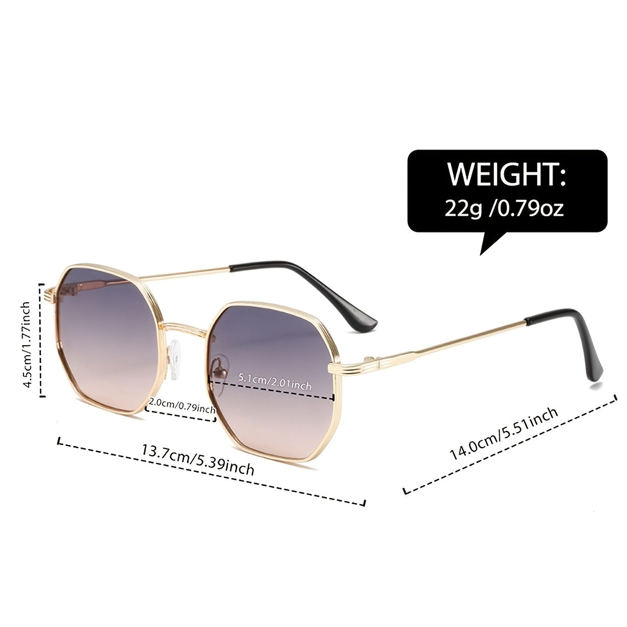 Unisex Vintage Sunglasses with Lightweight Ferroalloy Frame UV400