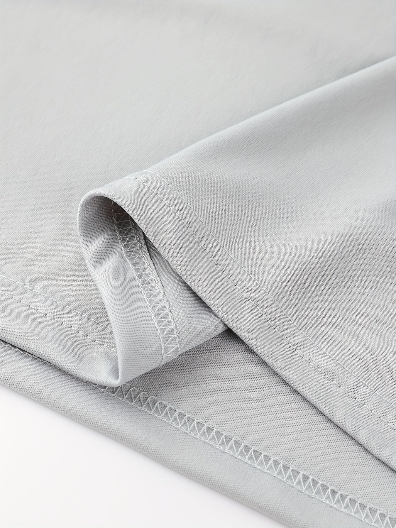[Golf Apparel] Men's Classic White Shirt - Casual Summer Style with Short Sleeves, Zipper Collar, and Stretch Polyester Fabric - Perfect for Streetwear & Golf
