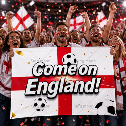 Անգլիայի ֆուտբոլի երկրպագուի դրոշ 150x90սմ պոլիեսթեր դրոշ