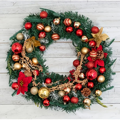 50pcs Christmas Ball Decorations, Christmas Tree Ornaments with Hand-Painted Snowflakes, Circles and Dots, Suitable for Christmas Wreaths, Christmas Trees, Happy Christmas Party Decorations, Christmas, New Year'S Day, Christm