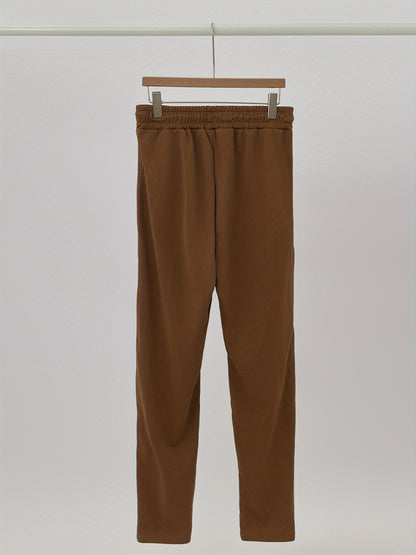Men's Casual Two-Piece Set - Stretch Comfort Fabric - Suitable for Spring/Autumn Seasons - ayq
