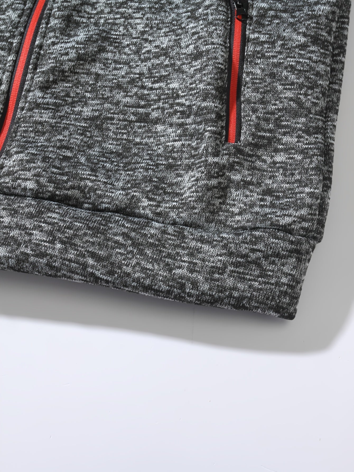 Men's Sporty Full-Zip Stand Collar Sweatshirt - Long Sleeve Casual Pullover with Neon Green Accents, Solid Color Non-Stretch Fabric, Regular Fit for Fall Winter