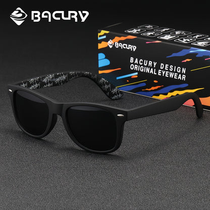 BACURY Polarized TAC Lens PC Frame Casual Unisex Sunglasses