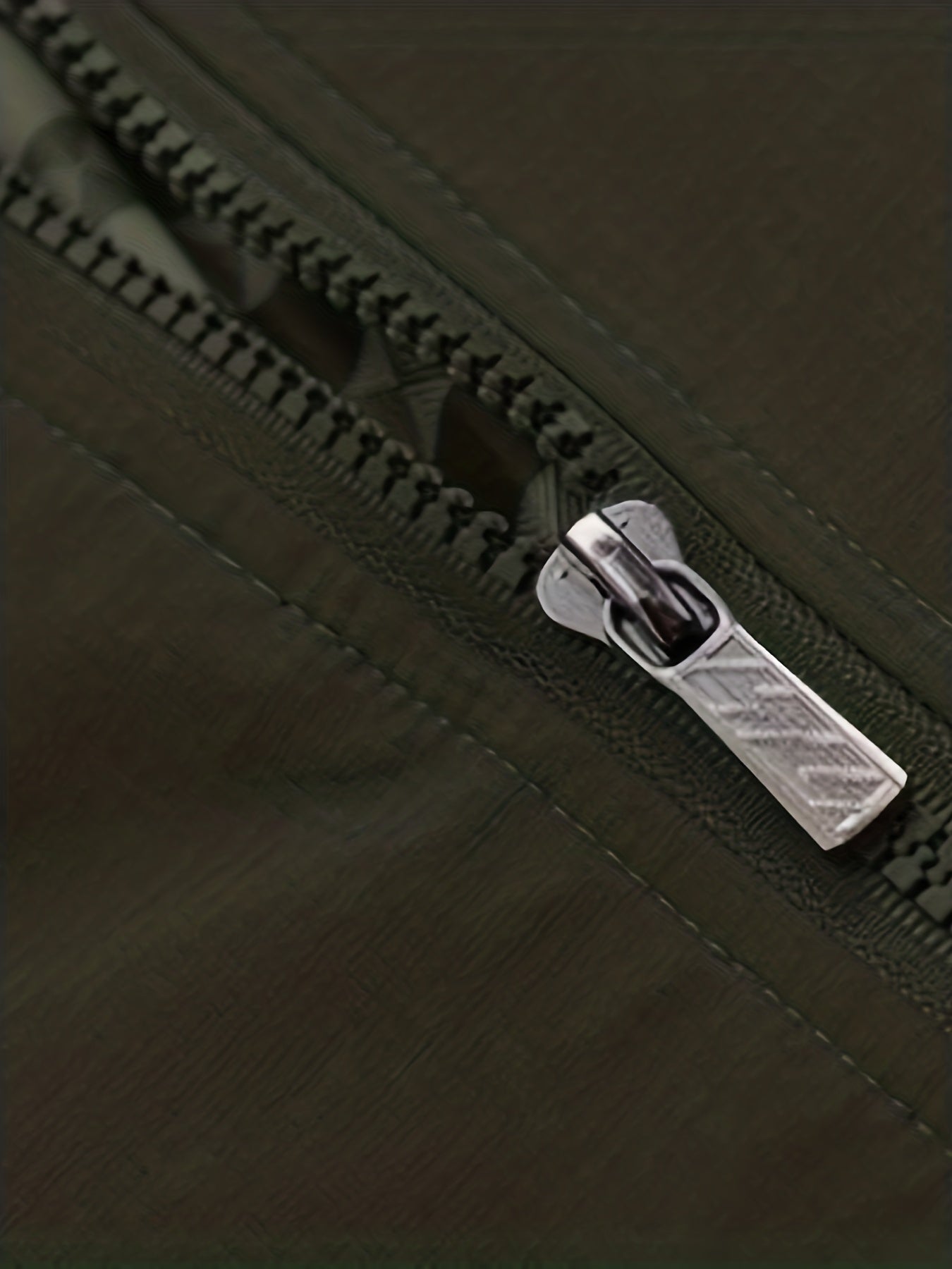 Men's Long Sleeve Zip Up Stand Collar Coat, Business Stand Collar Jacket With Zipper Pockets, Spring Autumn Men's Clothing