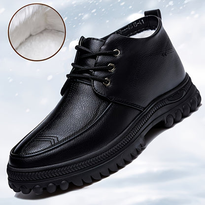 Men's Autumn and Winter Thickened High-Top High Quality Shoes with Lining, Dad Sneakers