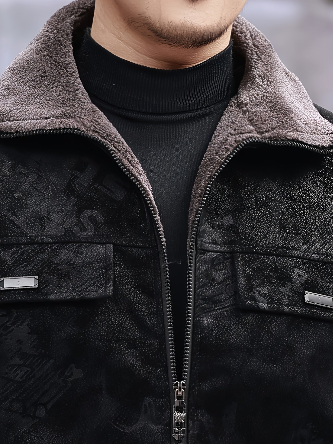 Men's Heavyweight Winter Jacket - Thermal Insulated Coat with Full-Zip Closure, Formal Office & Casual Outerwear - Polyester Lining - Non-Stretch Fabric - Professional Administrative Jacket for Cold Weather