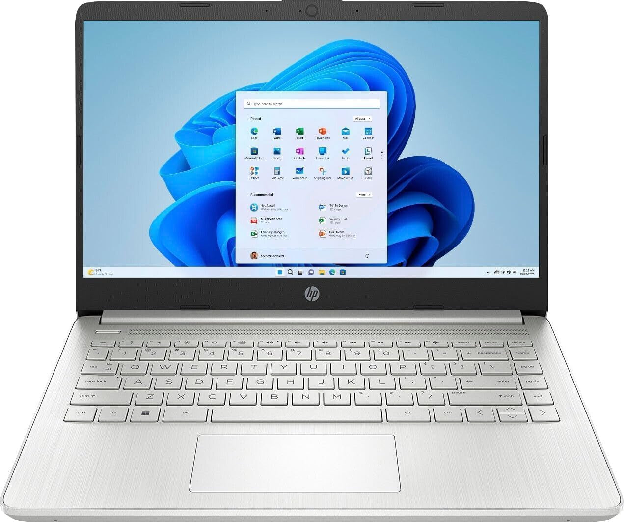 HP 14 Inch Laptop Student Business, with Office Lifetime License & Windows 11 Pro, Intel Dual-Core N4120, 16GB RAM, 384GB Storage(128Gb Emmc+256Gb MSD), Ultra Light, Webcam, Wifi, Accessories