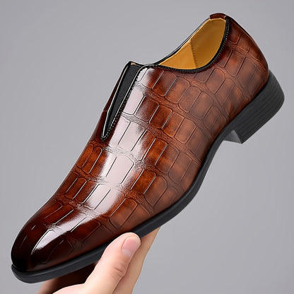 Men's Casual Low-Top Business Shoes with Rubber Sole