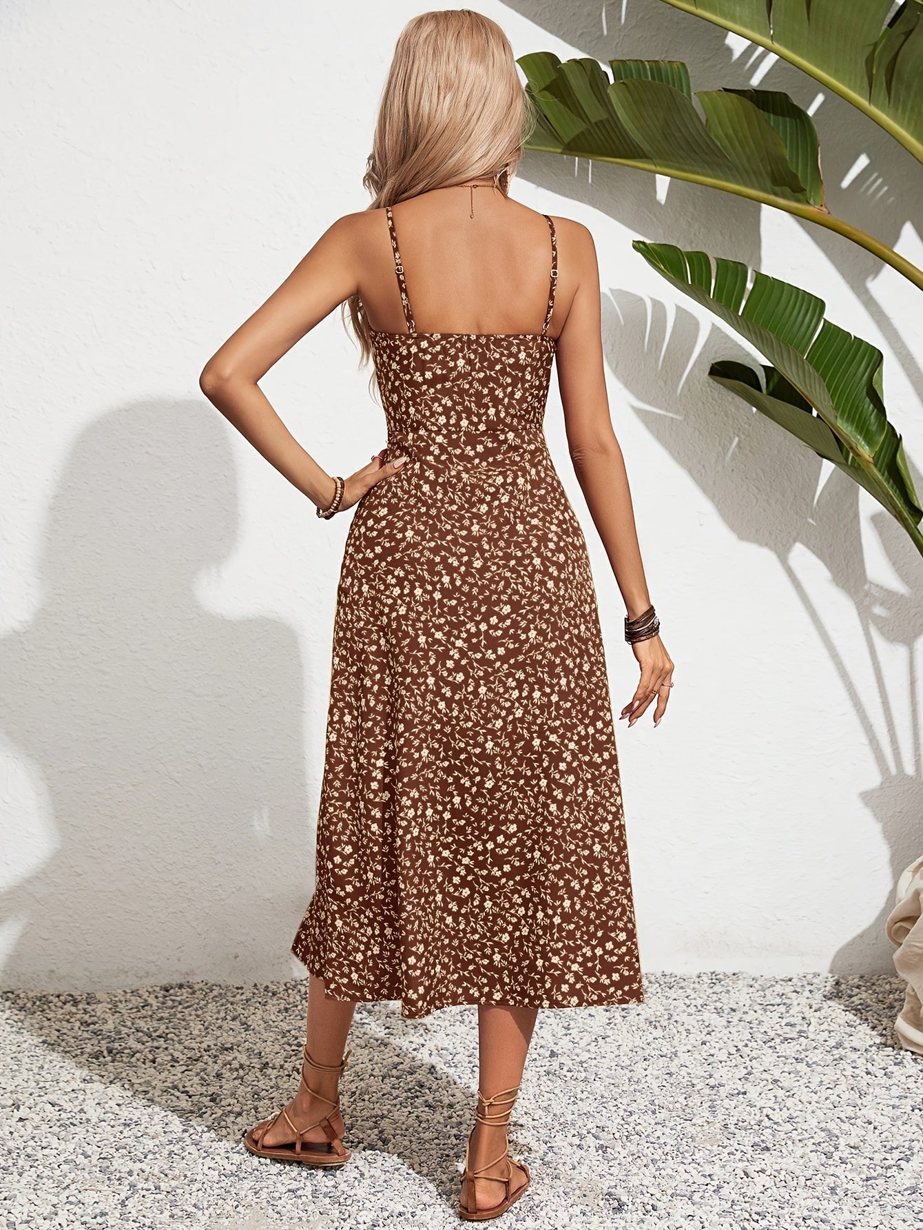 Women's Black & White Floral Off-Shoulder Maxi Dress for Summer