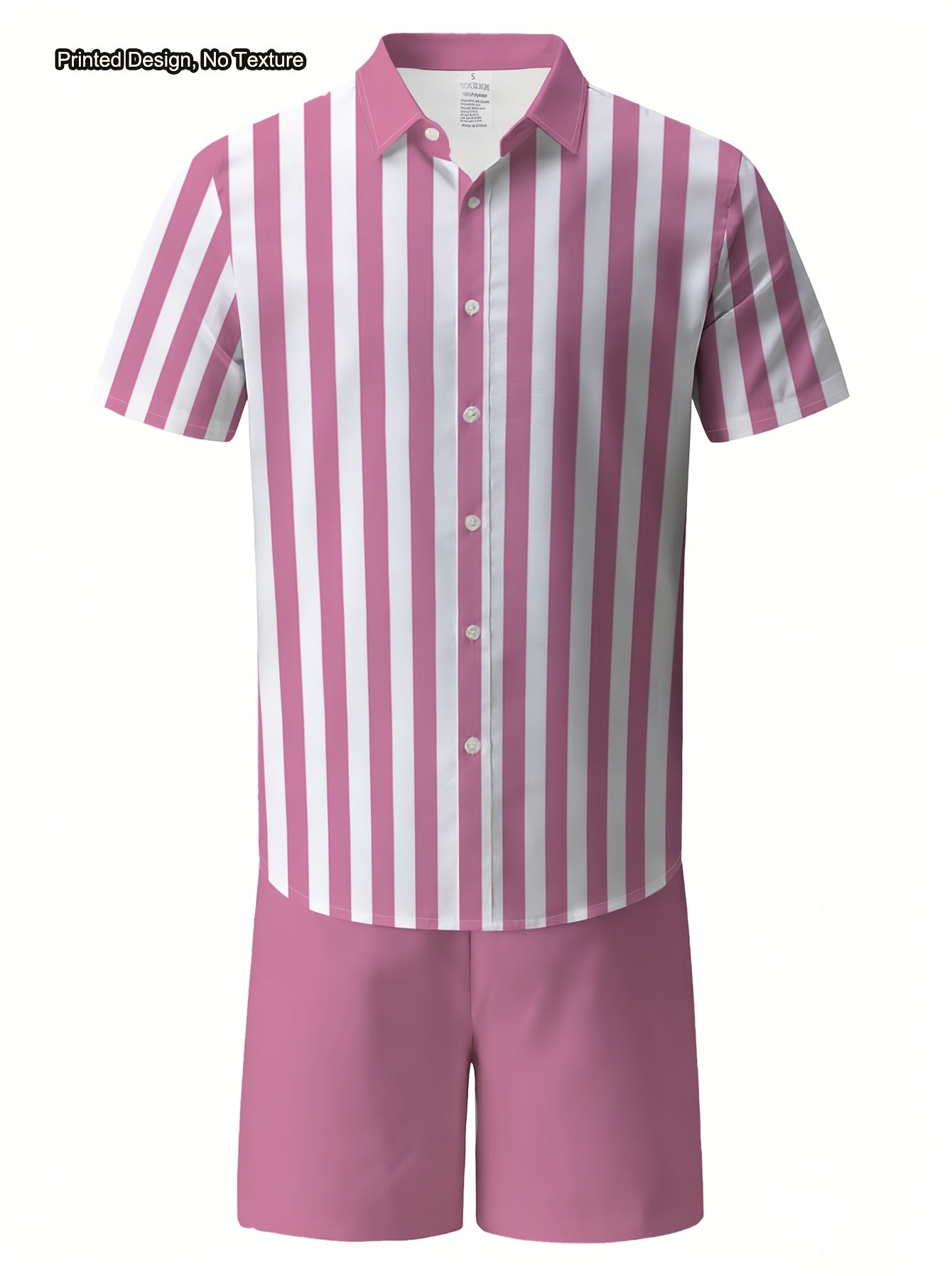 Men's Casual Summer Shirt & Shorts Set with Unique Print