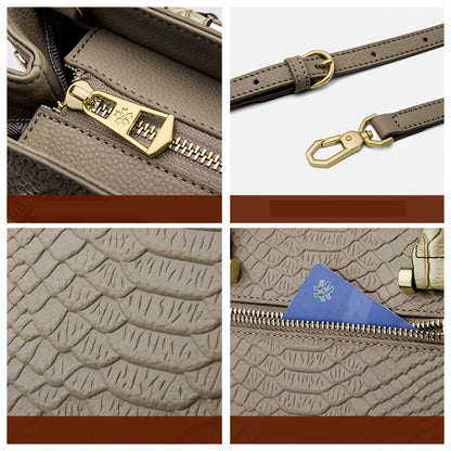 Elegant Genuine Leather Crossbody Bag for Women, Medium Size