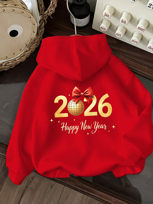 Letter Print Hoodie, Drawstring Casual Hooded Sweatshirt for Winter & Fall, Women's Clothing