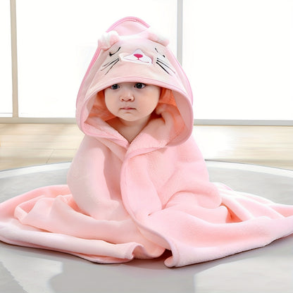 1pc Kids' Cartoon Bath Towel, Perfect For All Seasons, Suitable For Christmas And Thanksgiving Gifts, Beach, Bathroom, And Travel Essential