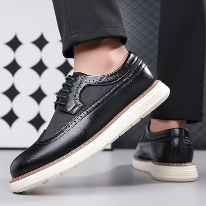 Men's Lightweight Business Casual Loafers, PU Leather