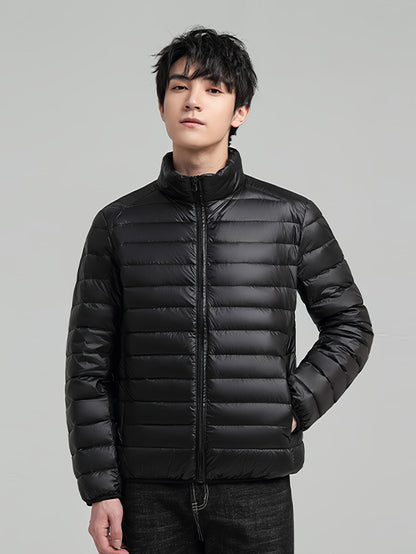 Spring, Autumn, And Winter Styles with a Stand Collar And Zipper Closure, Versatile Casual Lightweight Jacket for Men - ayq