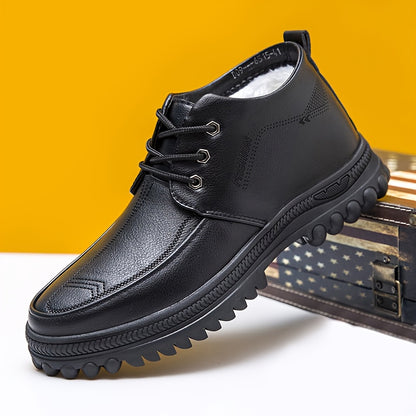 Men's Autumn and Winter Thickened High-Top High Quality Shoes with Lining, Dad Sneakers