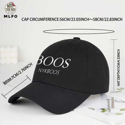 MLFO ամենօրյա «BOOS NYKBOOS» բեյսբոլի գլխարկ, թեթև պոլիեսթերից, կարգավորվող չափսերով, կոր եզրով, ձեռքով լվացվող, 5 գույն, Շնորհակալության օրվա և Հայրերի օրվա նախշերով
