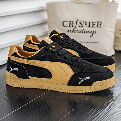 Men'S Fashionable Lightweight Sneakers | Spring/Fall New Arrival, Low-Top, Lace-up, Rubber Sole, Comfortable Non-Slip, Durable, Casual & Sports Style for Daily & Outdoor Activities - ayq