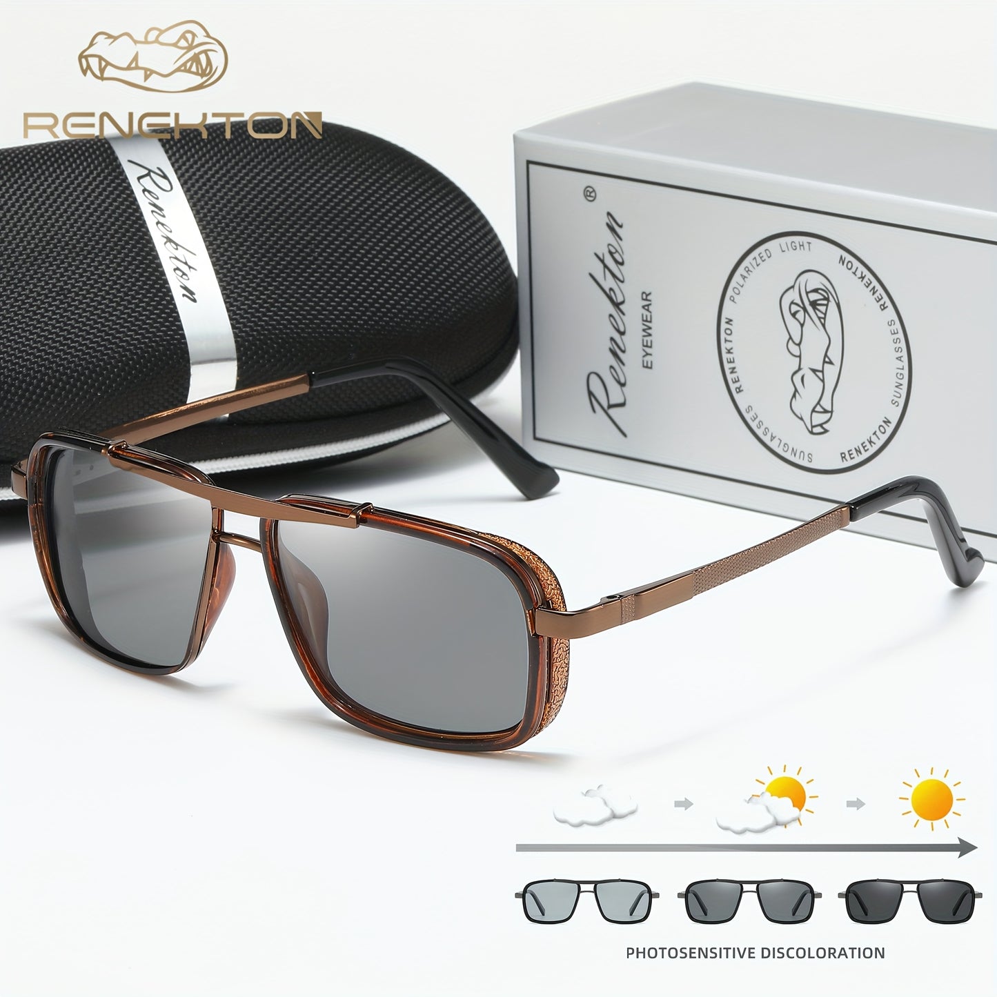 Men's Polarized Stainless Steel Sunglasses with TAC Lenses