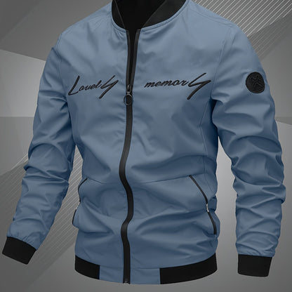Տղամարդկանց Letter Embroidered Casual Bomber Jacket Gifts Best Sellers