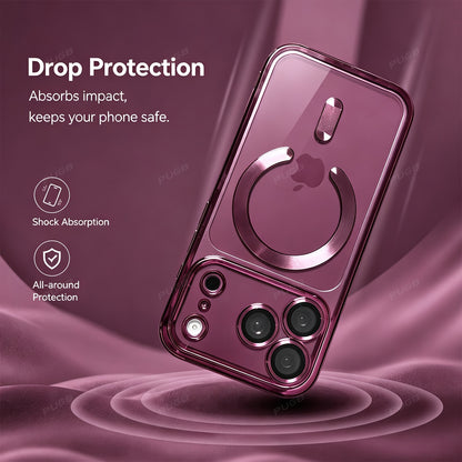 Luxury Transparent Magnetic Silicone Phone Case for iPhone 18 Pro Max