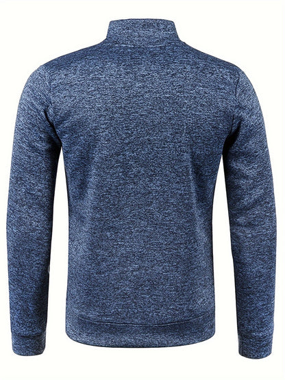 Men's Stand Collar Jacket - Full-Zip Casual Athletic Coat, Light Grey with Lime Accents, Zippered Front Closure for Gym, Office, Everyday - Machine Washable Outerwear, Gym Wear, Sporty Design, Smooth Texture, Lightweight Coat