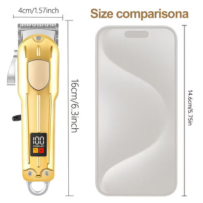 Պրոֆեսիոնալ լիցքավորվող էլեկտրական մազ կտրող մեքենա | 4 տարբեր երկարության կարգավորումներ, ցածր աղմուկ, USB արագ լիցքավորում, ունիսեքս, դյուրակիր վարսահարդարման հավաքածու | Իդեալական նվեր տղամարդկանց համար Հայրերի օրվա և Սուրբ Ծննդյան տոների համար